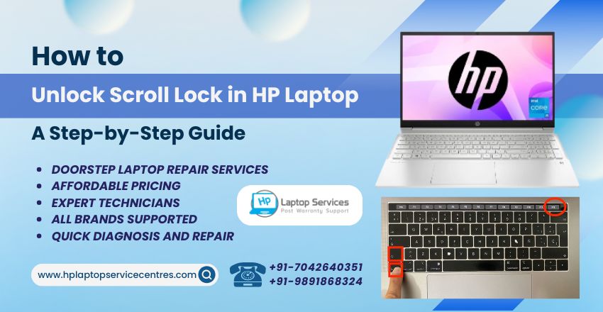 Unlock Scroll Lock in HP Laptop